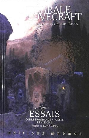Essais, correspondance, poésie, révisions (couverture)