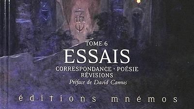 Essais, correspondance, poésie, révisions (couverture)