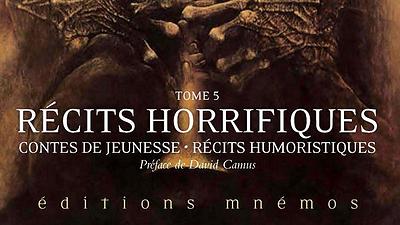 Récits horrifiques, contes de jeunesse et récits humoristiques (couverture)