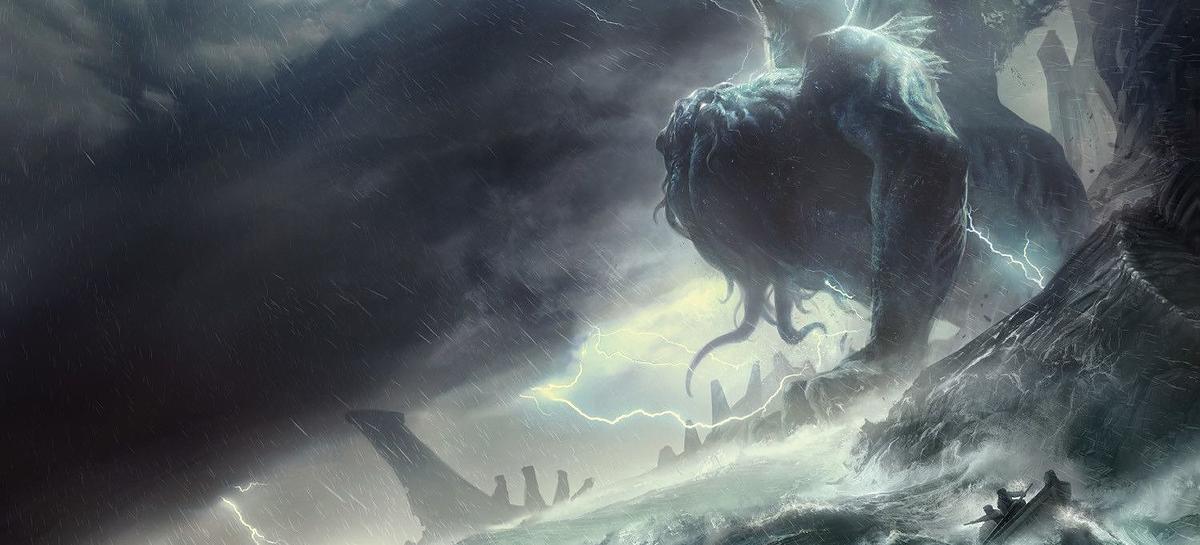 Cthulhu sortant de R'lyeh